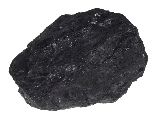 Piece Coal Exemptly White Background — Stock Photo, Image