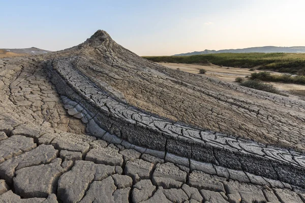 Strange Landscape Produced Active Mud Volcanoes Location Buzau Romania — Stock Photo, Image