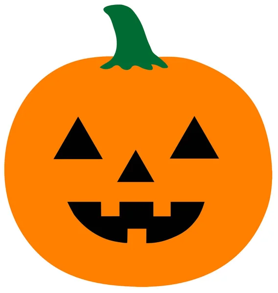 Halloween Zucca Ottobre Arancio Paura Spaventoso Decorazione Illustrazione — Foto Stock