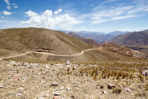 Droga Abra Del Condor Wysokie Przełęcz Wysokości 4000 Nad Poziomem — Zdjęcie stockowe