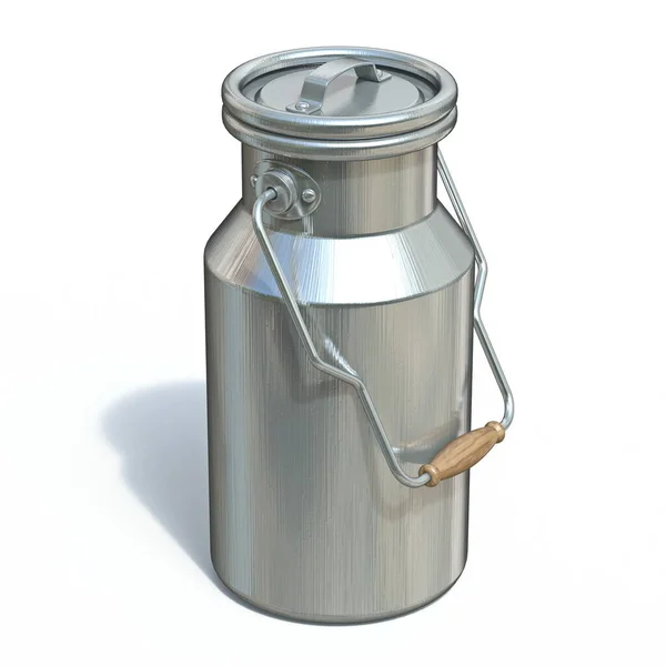 Container Voor Melk Renderen Illustratie Geïsoleerd Witte Achtergrond — Stockfoto