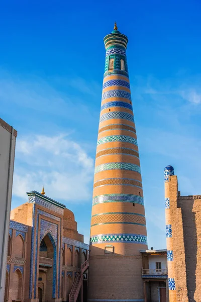 Architecture Historique Itchan Kala Centre Ville Fortifiée Khiva Ouzbékistan Site — Photo