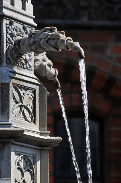 Detail Van Een Fontein Stad Venetië Italië — Stockfoto