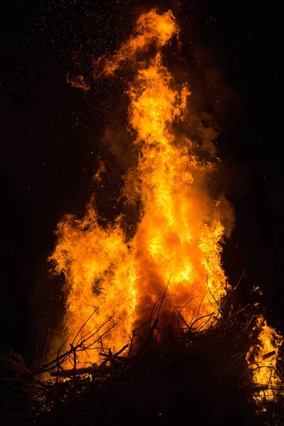 Fuego Ardiente Bosque —  Fotos de Stock