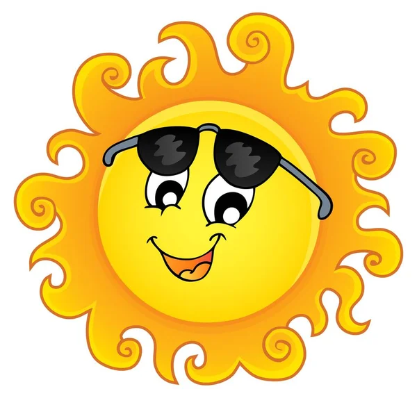Happy Sun Topic Afbeelding Afbeelding Illustratie — Stockfoto
