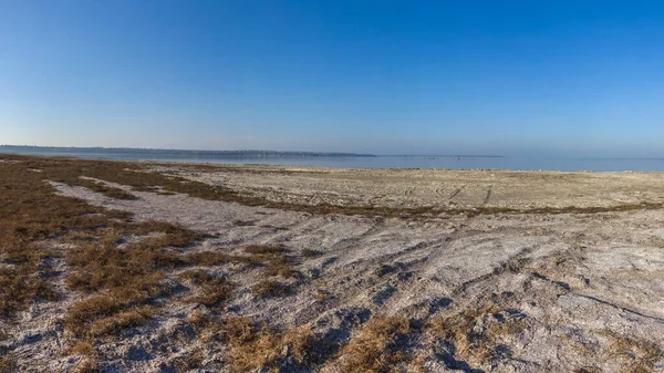 Koblevo Ucrania 2019 Playa Abandonada Otoño Complejo Del Mar Negro — Foto de Stock