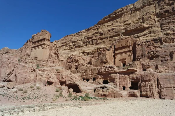 Las Ruinas Antigua Ciudad Petra Jordania —  Fotos de Stock