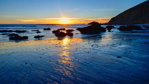 Hermoso Atardecer Sobre Mar — Foto de Stock