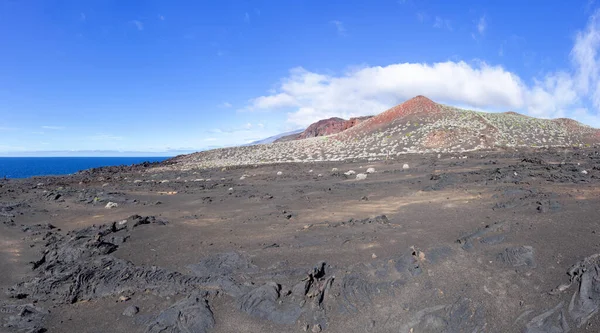 Vulkaniskt Landskap Väster Restinga Sydkusten Hierro Kanarieöarna — Stockfoto