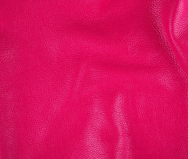 Textura Natural Couro Rosa Brilhante Quadro Completo Close — Fotografia de Stock