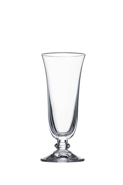 Leeg Cocktail Glas Tegen Witte Achtergrond — Stockfoto