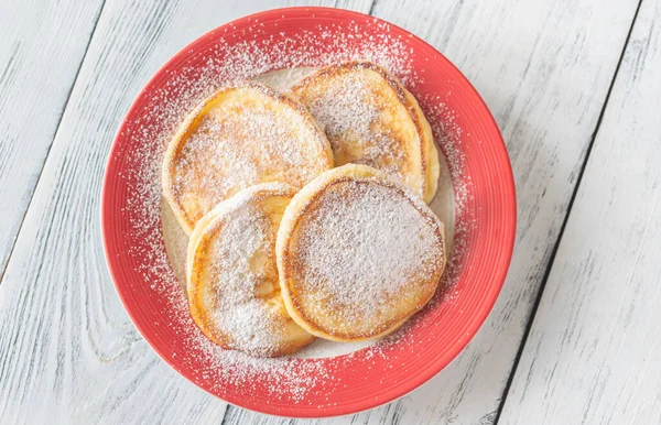 Homemade Pancakes Powdered Sugar Icing — Stock Photo, Image