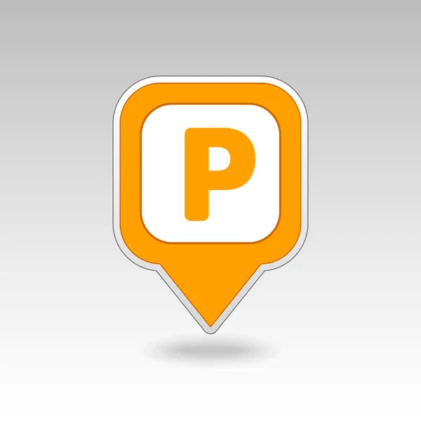Піктограма Карти Паркування Покажчик Карти Маркери Карт Вектор Призначення Символ — стокове фото