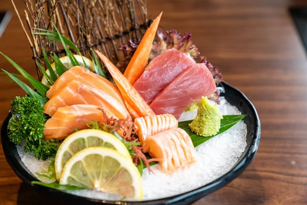 Ароматність Набору Сашимі Гастрономічна Японська Кухня Свіжості — стокове фото