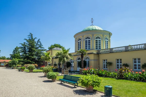 Germany Hannover Library Pavilion Herrenhausen Gardens — стокове фото