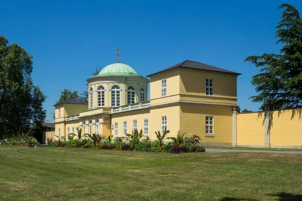 Germany Hannover Library Pavilion Herrenhausen Gardens — стокове фото