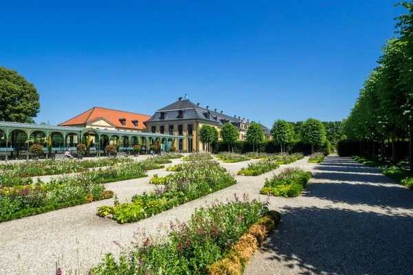 Duitsland Hannover Herrenhausen Tuinen Met Galerij Van Arne Jacobsen Foyer — Stockfoto