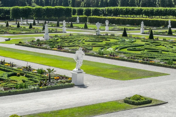 Alemania Hannover Jardines Herrenhausen Con Palacio Herrenhausen —  Fotos de Stock