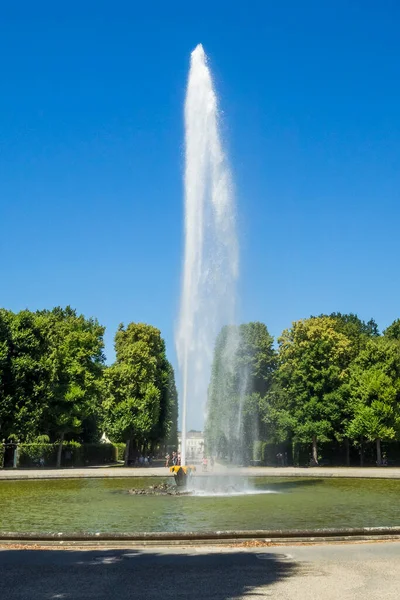 Německo Hannover Grand Fountain Herrenhausen Park — Stock fotografie