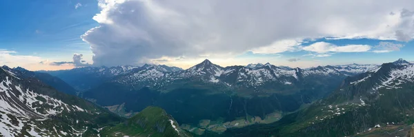 Wird Nacht Den Alpen — Stockfoto