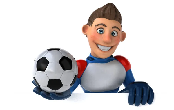 Fun Cartoon Character Ball Illustration — Stock Photo, Image