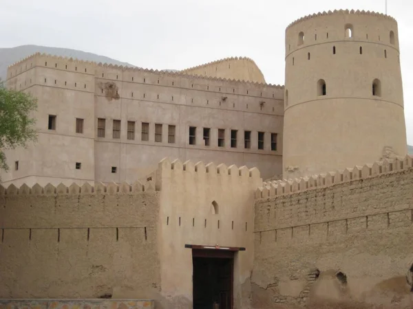 Médio Oriente Pitoresco Castelo Velho Rustaq Sultanato Omã — Fotografia de Stock