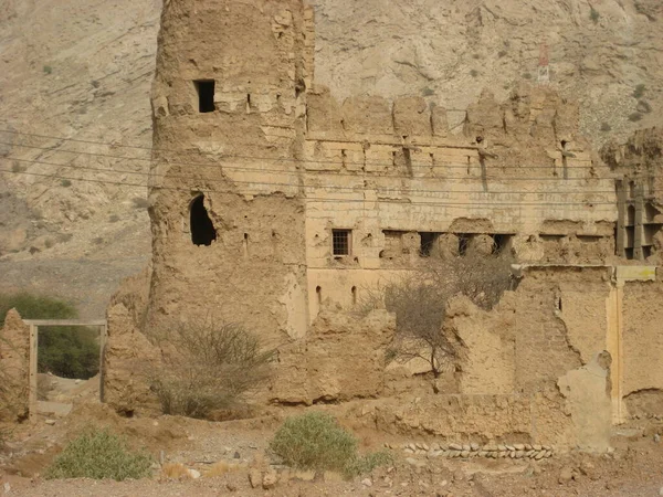 Oriente Médio África Pitoresco Castelo Velho Omani Ruínas — Fotografia de Stock