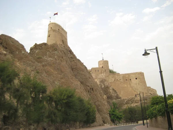Střední Východ Omán Muscat Starý Hrad Přístavu Muscat — Stock fotografie