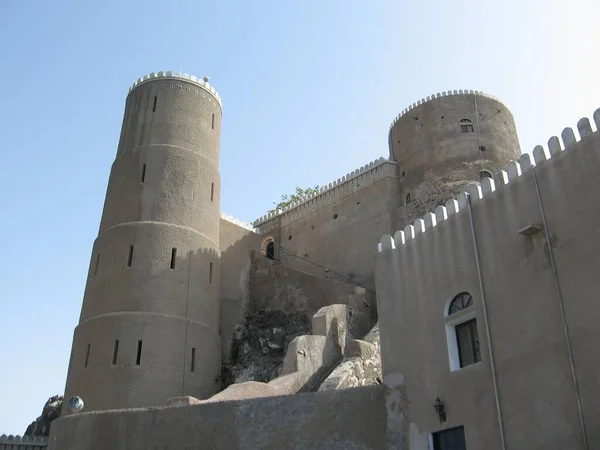 Mellanöstern Eller Afrika Pitoresk Gammal Omani Slott Ruiner — Stockfoto