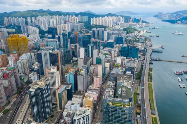 Kwun Tong Χονγκ Κονγκ June 2019 Κάτοψη Της Πόλης Του — Φωτογραφία Αρχείου