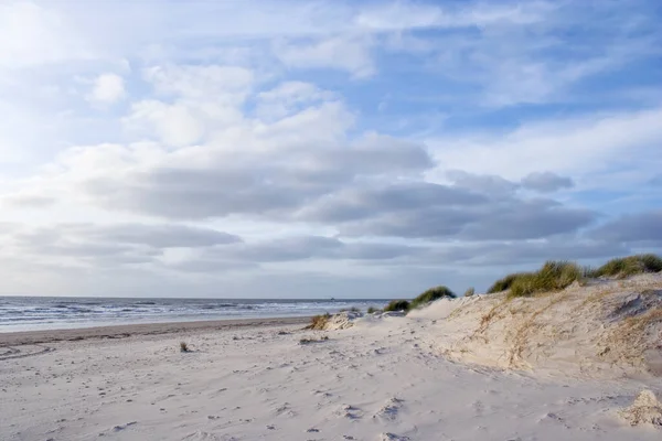 德国北海Amrum沙滩上的大型沙滩 — 图库照片