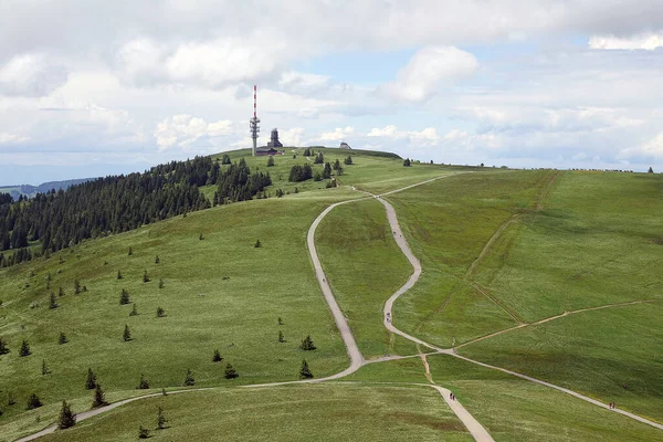 Cimeira Feldberg Com Sistema Radar Meteorológico Friedrich Luise Tower Nova — Fotografia de Stock