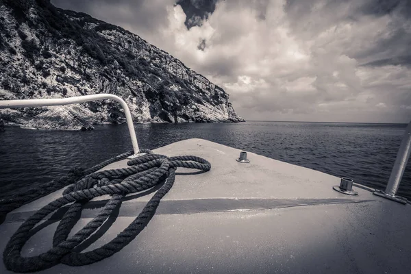 Vor Einem Touristenboot Auf Dem Weg Den Blauen Höhlen Insel — Stockfoto