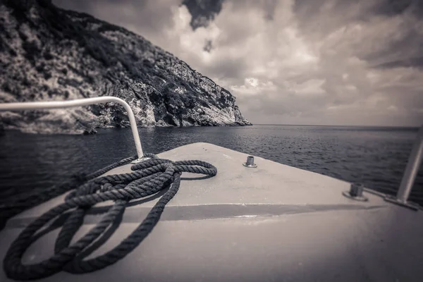 Vor Einem Touristenboot Auf Dem Weg Den Blauen Höhlen Insel — Stockfoto