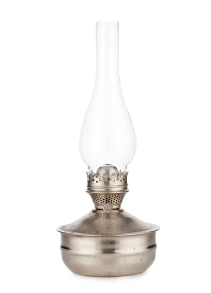 Old Kerosene Lamp Isolated White Background Stock Image