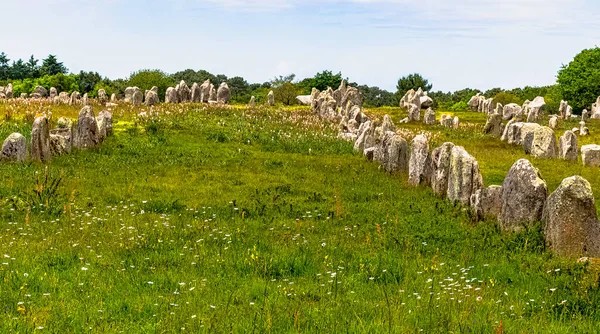 Alignements Carnac Carnac Stenen Carnac Frankrijk — Stockfoto