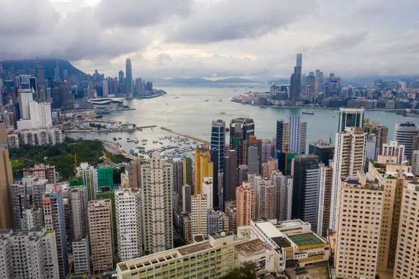 Χονγκ Κονγκ Ιουνίου 2019 Κάτοψη Της Πόλης Του Χονγκ Κονγκ — Φωτογραφία Αρχείου