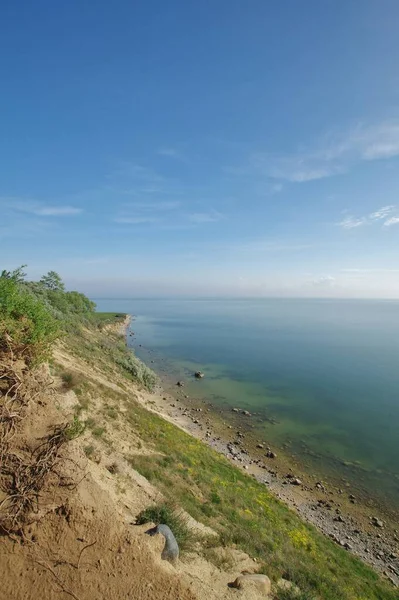 Gyönyörű Kilátás Nyílik Tengerre Strandra — Stock Fotó