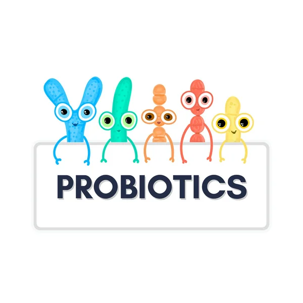 Probiotyki Bakterie Kwasu Mlekowego Bifidobakterium Lactobacillus Streptococcus Thermophilus Lactococcus Propionibacterium — Zdjęcie stockowe