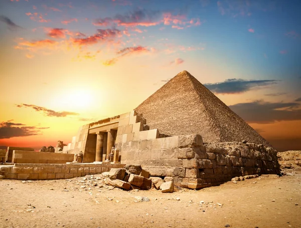 Les Grandes Pyramides Géza Égypte Afrique — Photo