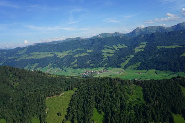 Aerial View Landscape Allgäu Kempten Oberstaufen — Stock Photo, Image