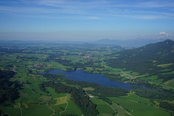 Flygfoto Över Floden Bergen — Stockfoto