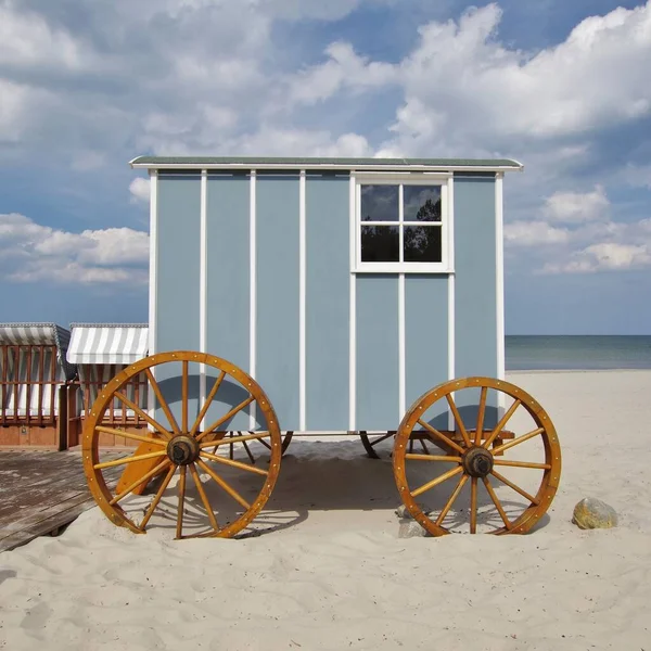 Cabaña Madera Playa — Foto de Stock