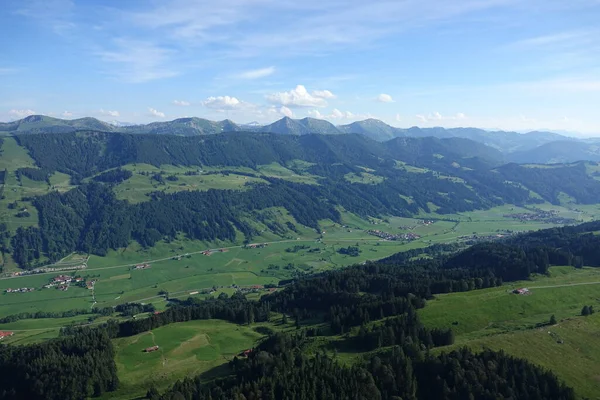 Aerial View Landscape Allgäu Kempten Oberstaufen — Stock Photo, Image