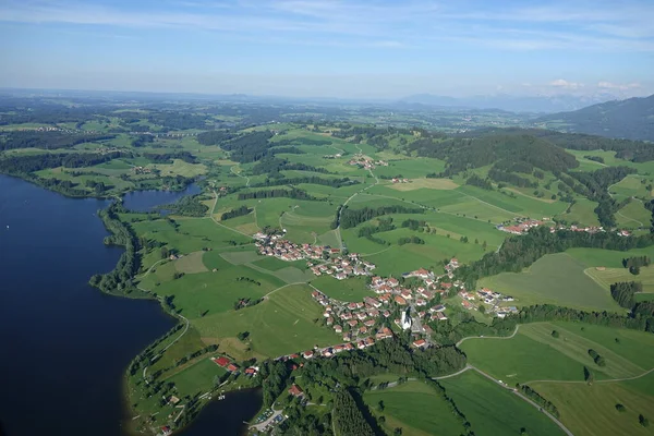 Luftaufnahme Des Dorfes Der Stadt Des Staates Der Region Der — Stockfoto