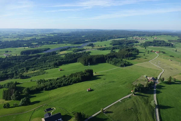 Vista Aérea Campo Verão — Fotografia de Stock