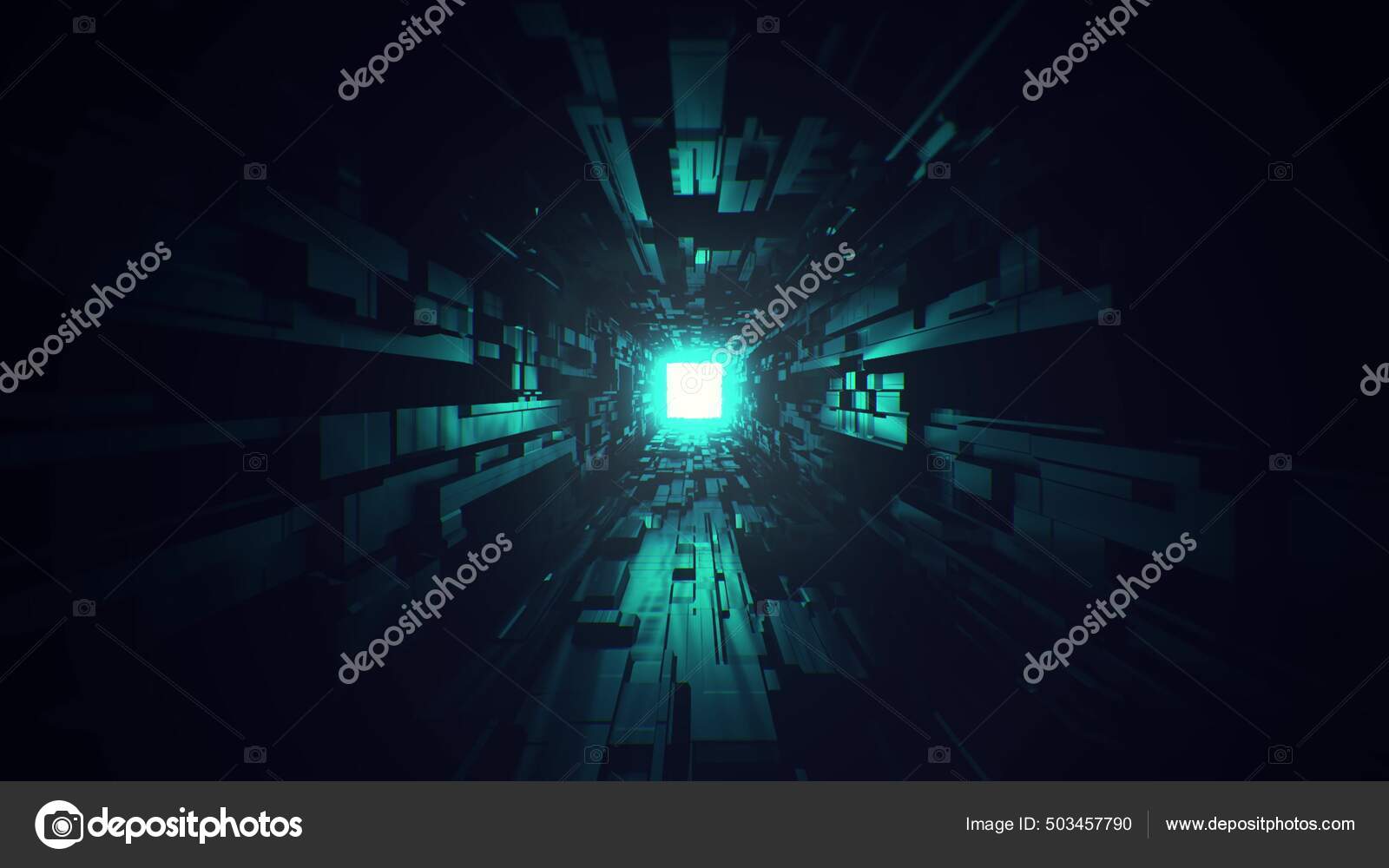 Black Scifi Space Tunnel Background Wallpaper Nice Glow Rendering Vjloop  Stock Photo by ©PantherMediaSeller 503457790