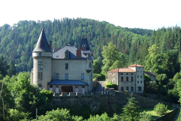 Vista Panorâmica Majestosa Arquitetura Medieval Castelo — Fotografia de Stock