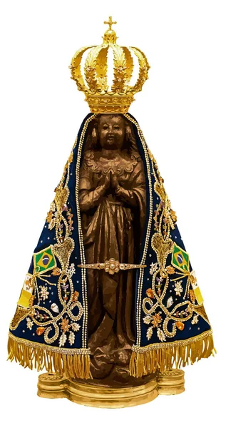 Santa Señora Santa Aparecida Católica Brasileña Sagrada Creencia Estatua Ilustración — Foto de Stock