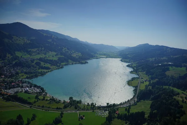 Krásný Výhled Jezero — Stock fotografie